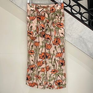 NWOT TORY BURCH Wide Legged Silk Pants Size 2